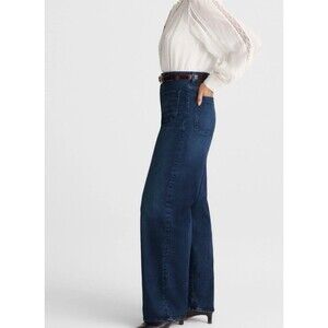 Madewell Womens The Curvy Emmett Wide Leg Jeans Size 28